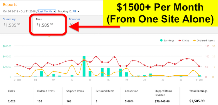 Can You Make Money Selling on Amazon With Affiliate Marketing? Yes, You Can! Here's the Screenshot of My Amazon Associates Earnings.