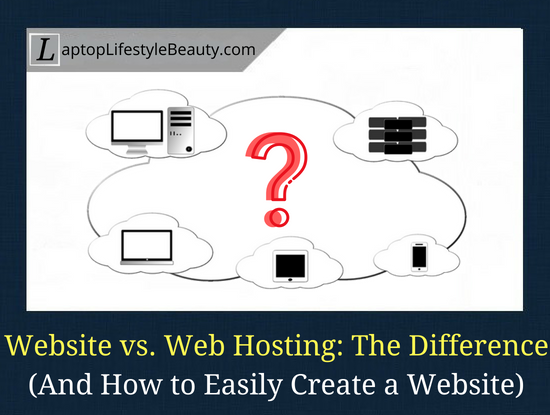 Post on the difference between a website and web hosting (and how to easily create a website for beginners)